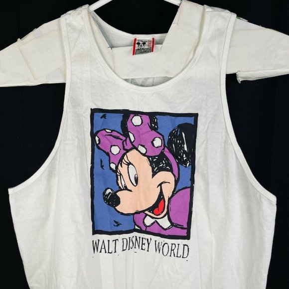 Minnie Mouse WDW Vintage Womens Tank Top XL Racer - Picture 2 of 6